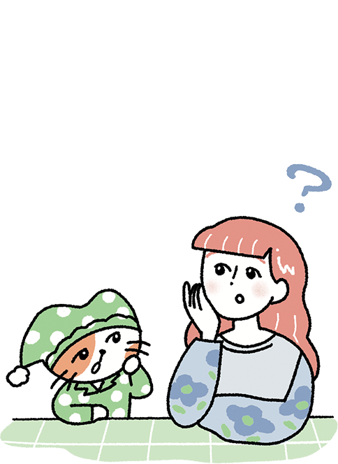 睡眠薬の疑問がある女性